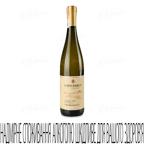 Вино Conti D'Arco Trentino Chardonnay DOC, 0,75л