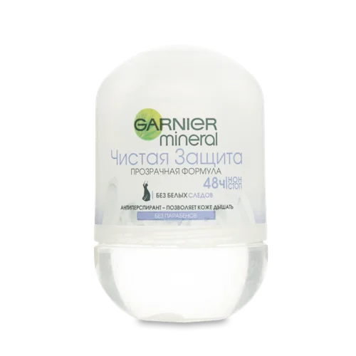 Дезодорант-антиперспірант Роликовий Чистий Захист Mineral Garnier, 50 мл