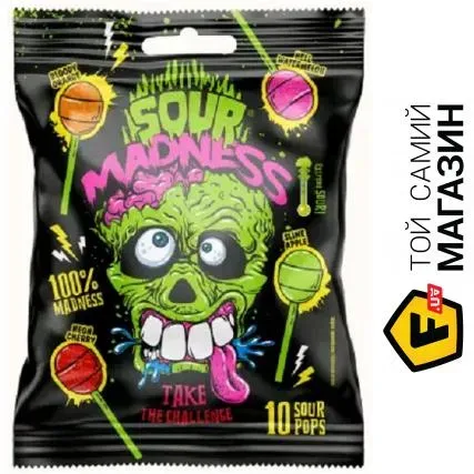 Льодяники SOUR MADNESS 100г