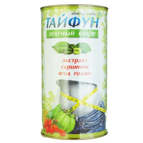 Кава зелена Тайфун з гарцинією та ягодами годжі 100г
