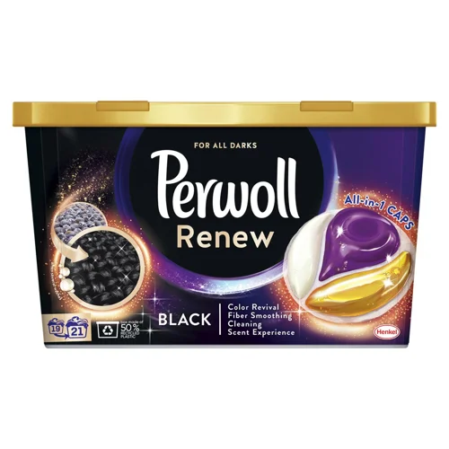 Капсули для прання Perwoll Renew для темних та чорних речей 21шт