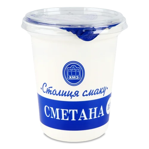 Сметана Пастеризована 15% Столиця Смаку ст, 350г