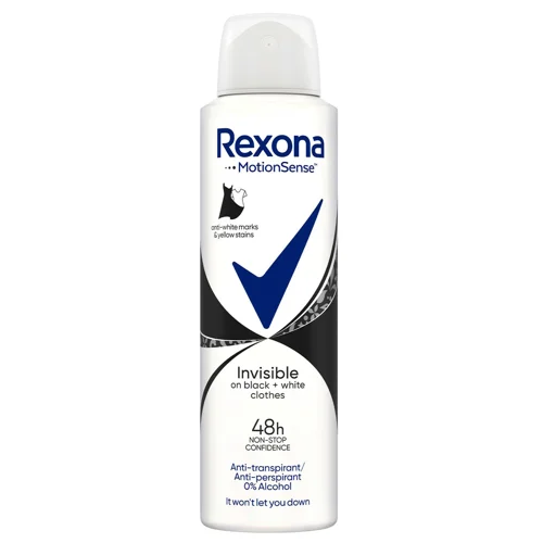 Антиперспірант аерозольний Rexona Невидимий на чорному та білому 150мл