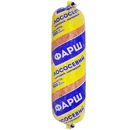 Фарш лососевий морожений 500г