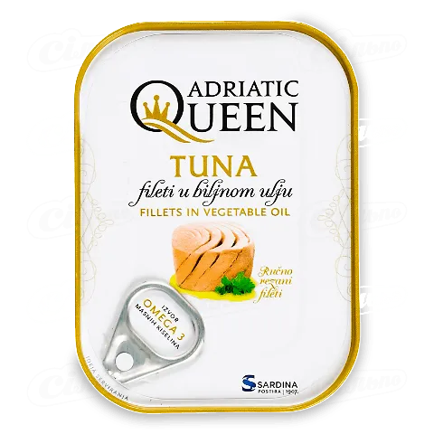 Тунець Adriatic Queen філе в олії, 105г
