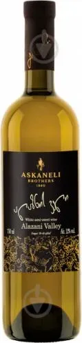 Вино Алазанська долина біле напівсолодке, 0,75л