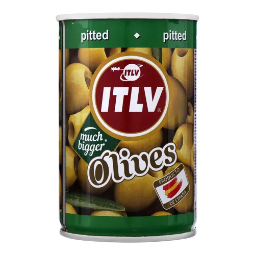 Оливки зелені без кісточки ITLV з/б 300г