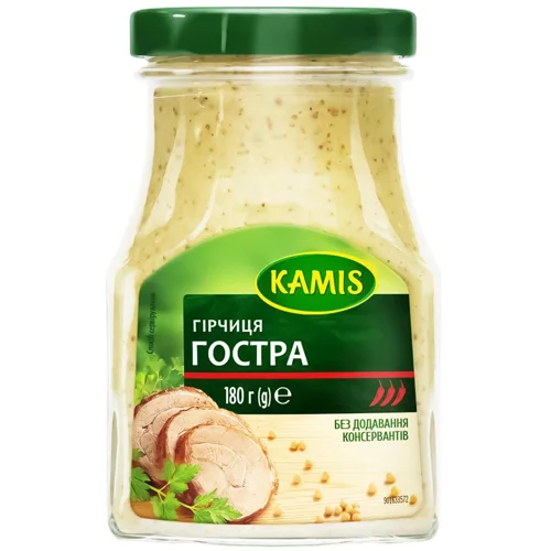 Гірчиця Kamis гостра 180г