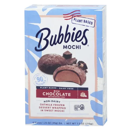 Морозиво Bubbies Mochi з шоколадом веганське 6х35г