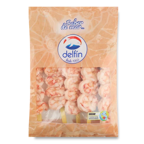 Шашлик Із Сирих Очищених Креветок В/ґ, 500г