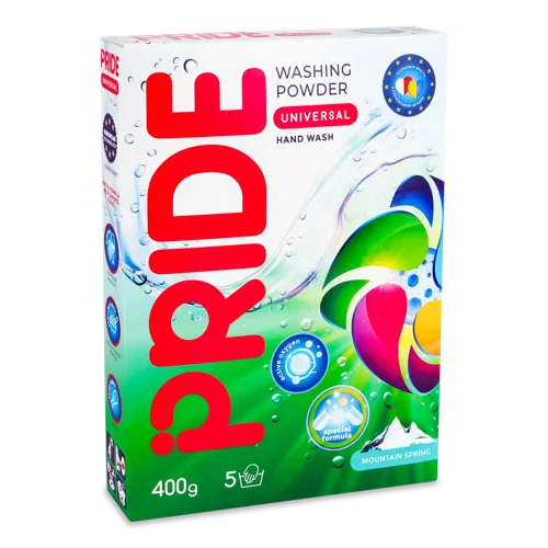 Пральний Порошок Безфосфатний Mountain Spring Universal Pride, Ручне Прання, 400г