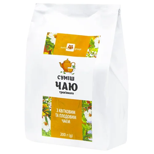 Чай травʼяний  Eurogroup з квітковим та плодовим чаєм 200г