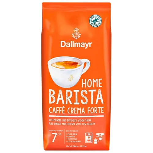 Кава Dallmayr смажена в зернах Home Barista Caffe Crema Forte 1кг