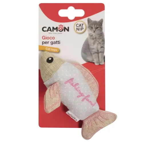 Іграшка Camon Рибка різнокольорова для котів 13,5см