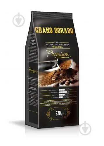 Кава мелена Premium, 220 г ТМ Grano Dorado
