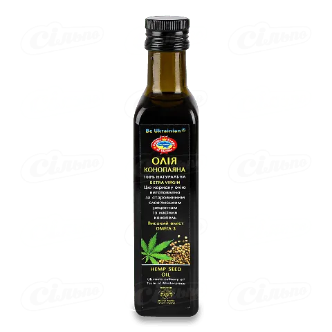 Олія конопляна Golden Kings of Ukraine Extra Virgin, 0,24л