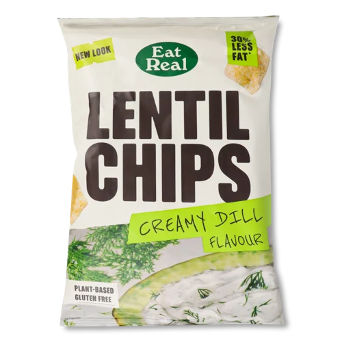 Снеки Eat Real З Сочевиці Зі Смаком Вершки-Кроп, 100г