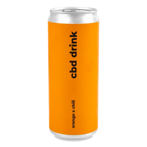Напій Безалкогольний Середньогазований Ароматизований Orange&Chili CBD, з/б 330мл