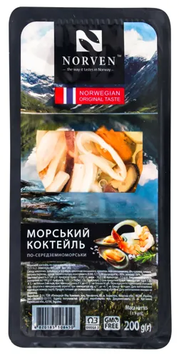 Коктейль із морепродуктів По-середземноморськи Norven вищого ґатунку 200г