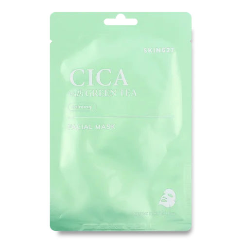 Маска для обличчя Cica з Зеленим Чаєм, Skin627, 22 мл