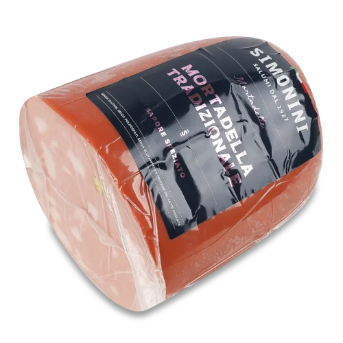Ковбаса Варена Вищого Ґатунку З Фісташками Mortadella Traditionale Simonini, 1 кг