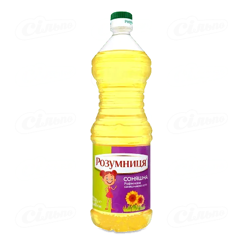 Олія соняшникова «Розумниця» рафінована, 0,85л
