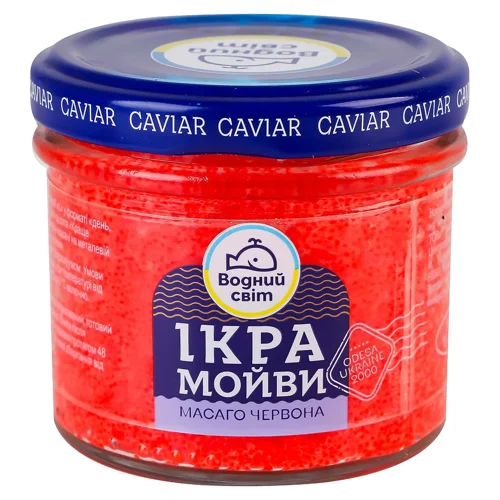 Ікра мойви Водний Світ Масаго червона 100г