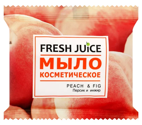 Туалетне Мило Персик та Інжир Fresh Juice 75г, натуральне, в/с
