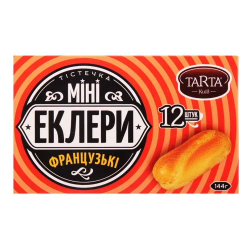 Тістечка заварні міні Еклери французькі Tarta к/у 12х12г