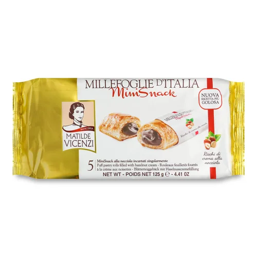 Печиво-рол Matilde Vicenzi крем з фундуком листкове,125г