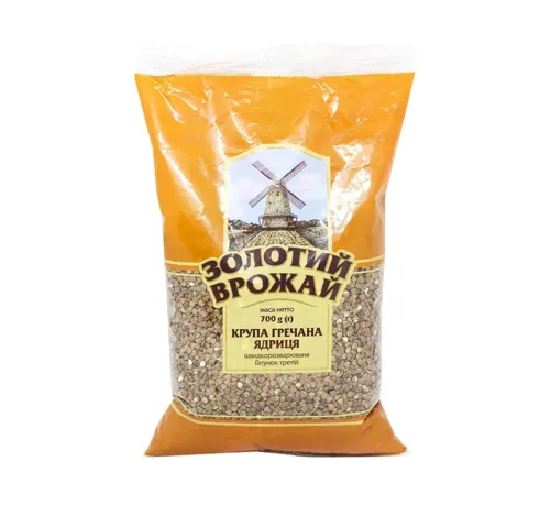 Крупа гречана Золотий Врожай ядриця 700г