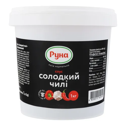Соус Солодкий чилі Руна відро 1кг
