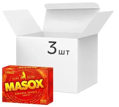 Упаковка бульона Vitana говяжий в кубиках Masox 72г х 3 шт