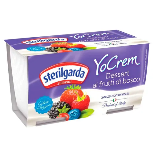 Йогурт Дикі ягоди пастеризований YO CREM 100g X2 2,9-3,3% Sterilgarda Alimentari