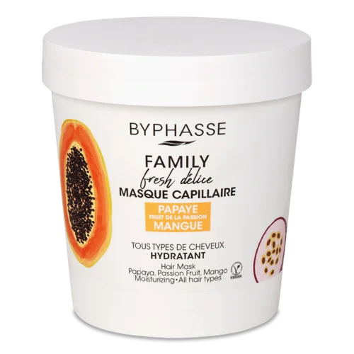 Маска для Волосся З Папаєю, Маракуєю Та Манго, Fresh Delice Family Byphasse, 250мл