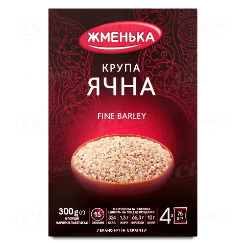 Крупа Жменька Традиційна ячна в пакетиках 300г