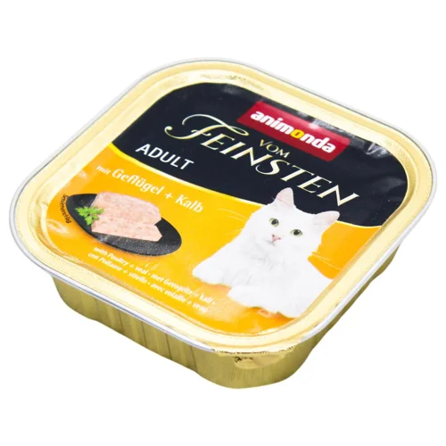 Корм вологий Animonda Vom Feinsten з птицею та телятиною для котів 100г
