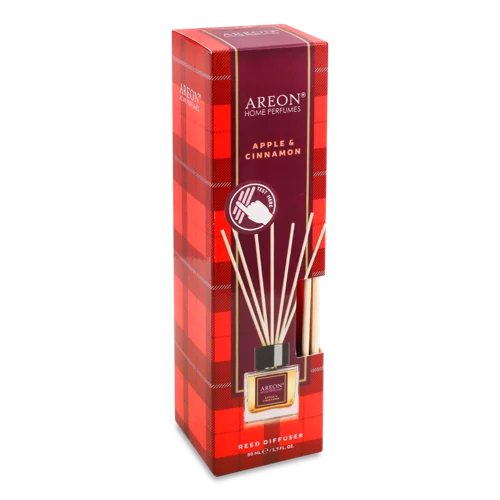 Аромадиффузор Areon Home Parfumes Яблуко-Кориця, натуральний, в/с, 100 мл