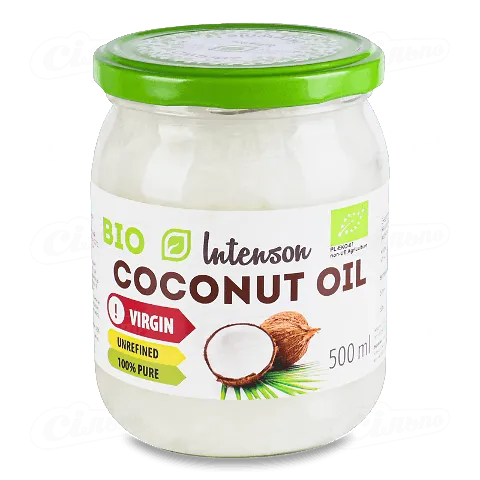 Олія кокосова Intenson нерафінована органічного походження, 500мл