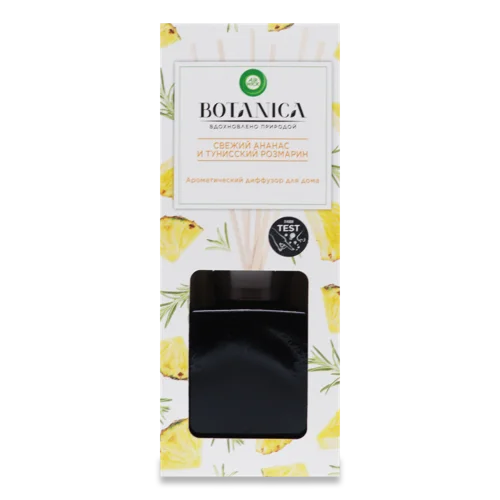 Ароматичний Дифузор з Дерев'яними Паличками Botanica Air Wick, Свіжий Ананас та Туніський Розмарин, 80мл