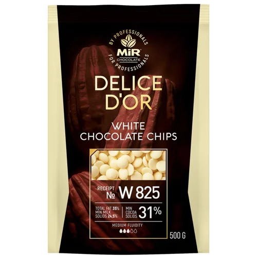 Шоколад білий MiR Delice D'or диски W825 31% 500г