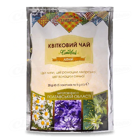 Чай квітковий «Лавка традицій» фіточай літній, 5*5г/уп