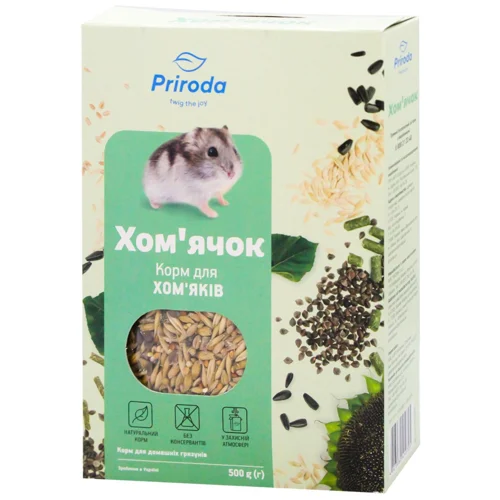 Корм Природа Хом’ячок для хом’ячків 500г