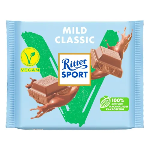 Шоколад молочний класичний Vegan Ritter Sport 100г