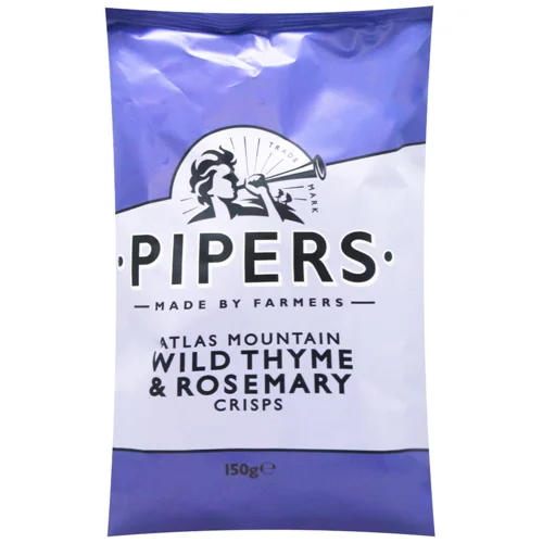 Чипси картопляні Pipers з чебрецем та розмарином 150г