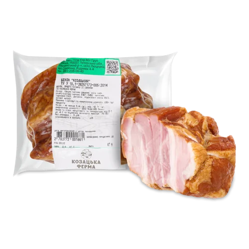Бекон Варено-Копчене Козацький Козацька Ферма, кг