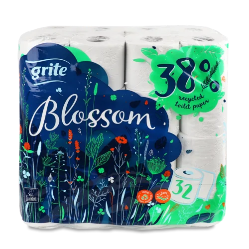 Туалетний Папір 3-Шаровий Blossom Grite, 32 шт, в/ґ