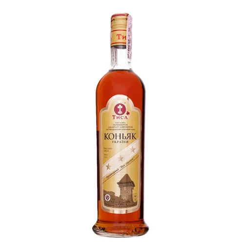Коньяк 0,5л 40% Ужгородський 3* Тиса