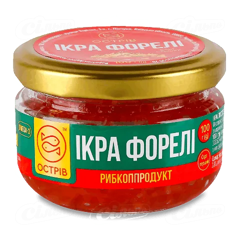 Ікра Острів форелі с/б, 100г
