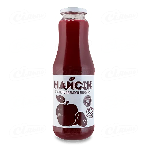 Сік «Найсік» яблучно-буряковий неосвітлений пастеризований, 1л